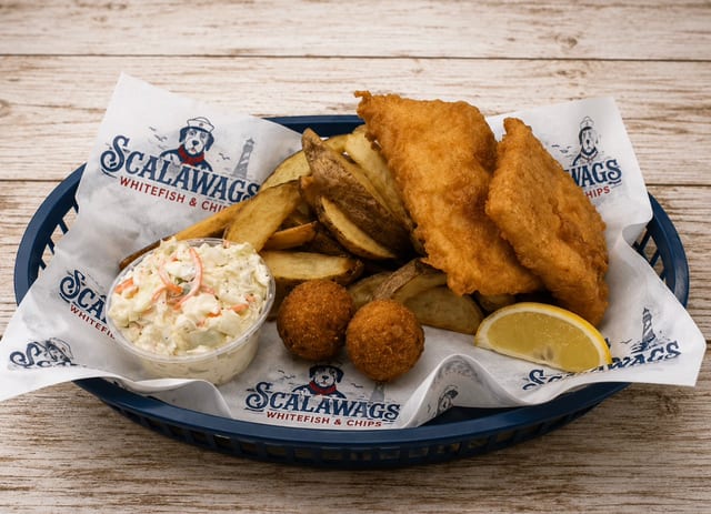 Two Piece Whitefish Basket.